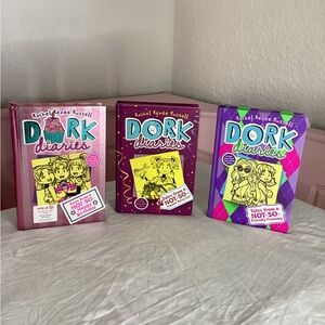Dork Diaries Book lot of 3 happy birthday, popular party girl, friendly frenemy